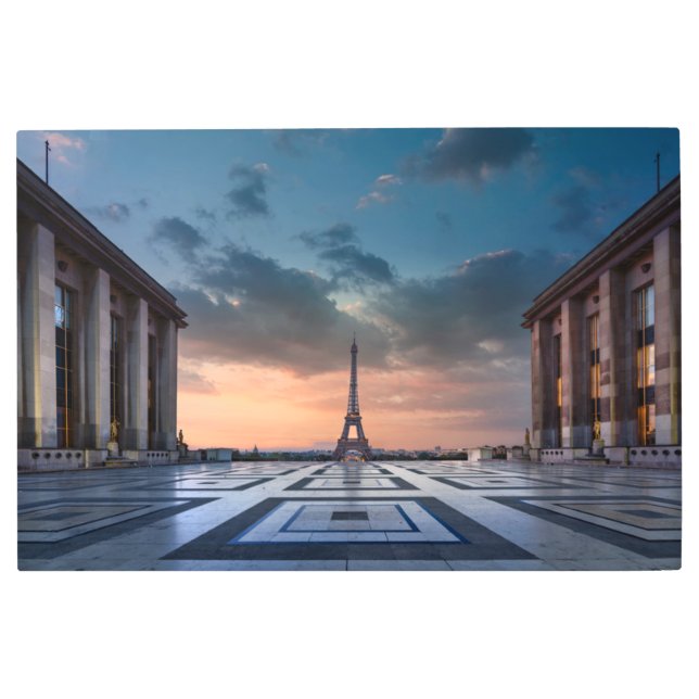 Impresión En Metal Monumentos | La Torre Eiffel (Anverso)