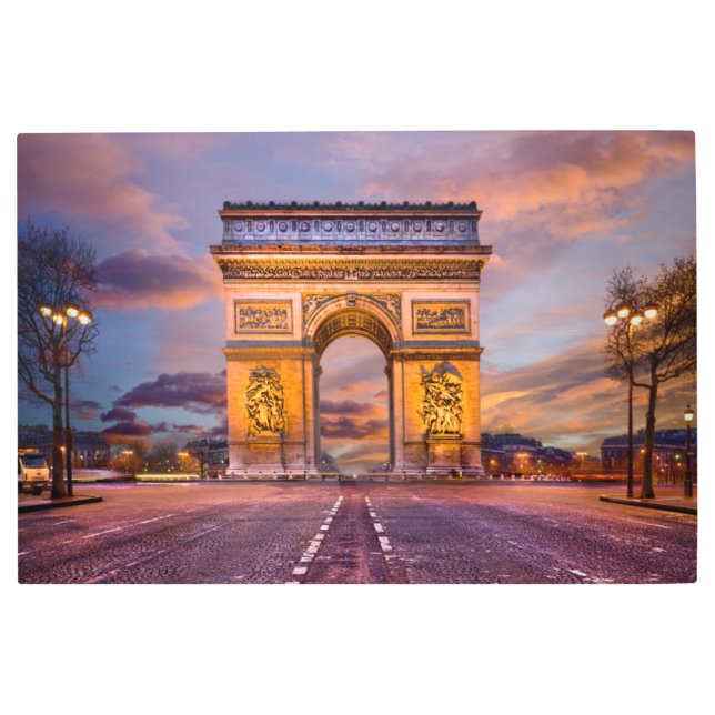 Impresión En Metal Monuments | Arc de Triomphe, Paris France (Anverso)