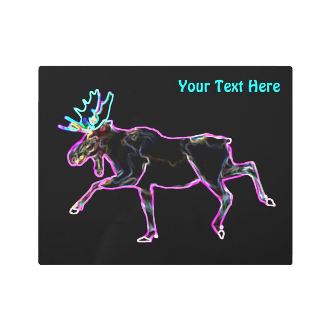 Impresión En Metal Moose eléctrico (Anverso)