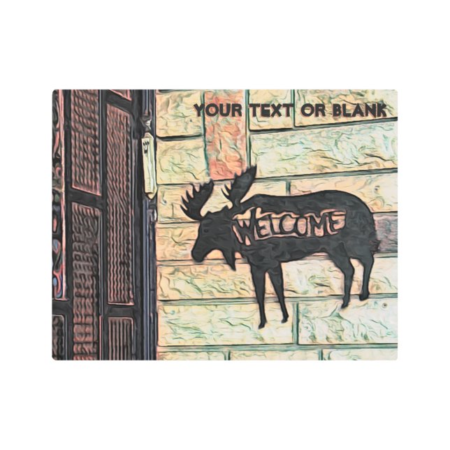 Impresión En Metal Moose místico - Tzfat (Anverso)