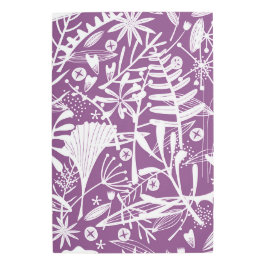 Impresión En Metal Morado floral botatánico moderno