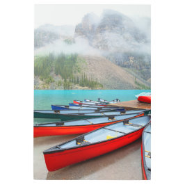 Impresión En Metal Moraine Lake Canoes
