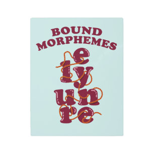 Impresión En Metal Morphemes gratis Phonics Aprendiendo Inglés