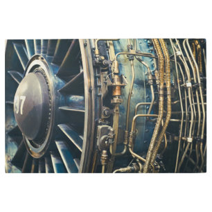 Impresión En Metal Motor J58 Jet - SR-71 Blackbird, A-12, YF-12