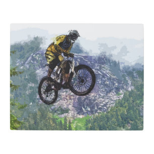 Impresión En Metal Mountain Air - BMX Rider