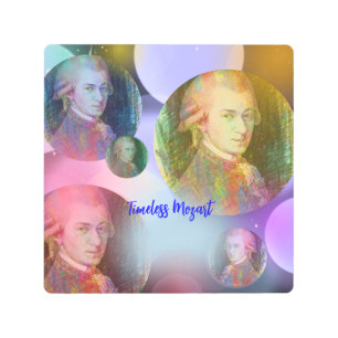 Impresión En Metal Mozart sin tiempo