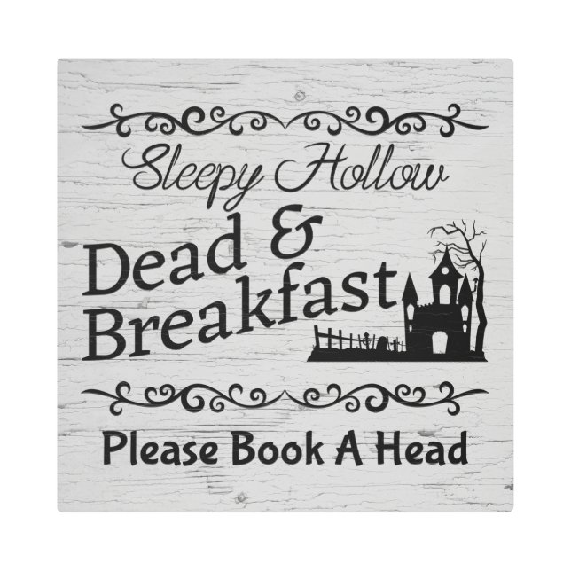 Impresión En Metal Muerto y desayuno (Anverso)