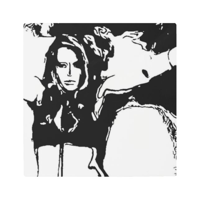 Impresión En Metal Mujer Bruja (Anverso)