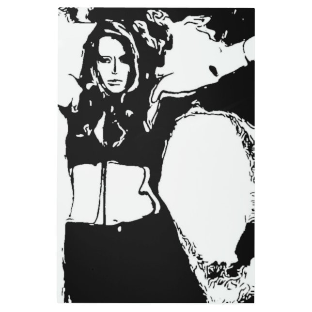 Impresión En Metal Mujer Bruja (Anverso)