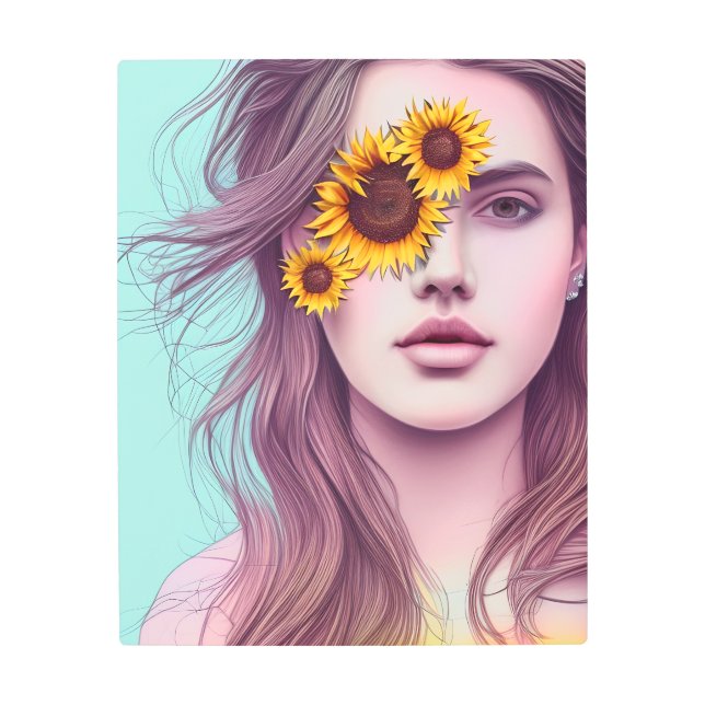 Impresión En Metal Mujer caprichosa de Bohemia (Anverso)