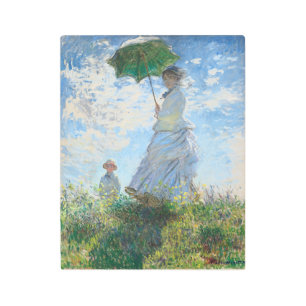 Impresión En Metal Mujer con Parasol, Madame Monet y su hijo