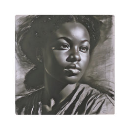 Impresión En Metal Mujeres "Jazmín" En El Carbón