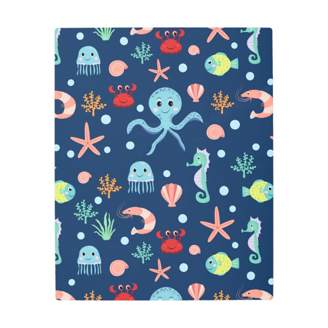 Impresión En Metal Mundo del Mar (Anverso)