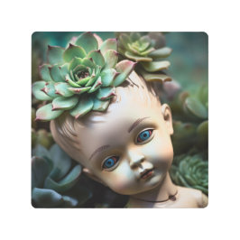 Impresión En Metal Muñeca en el espléndido jardín