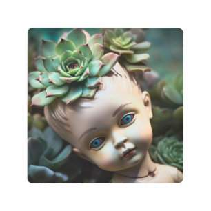 Impresión En Metal Muñeca en el espléndido jardín