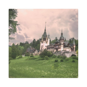 Impresión En Metal Muro Metalizado Castillo de Peles Rumania