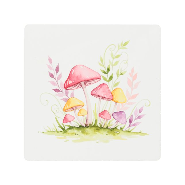 Impresión En Metal Mushrooms (Anverso)