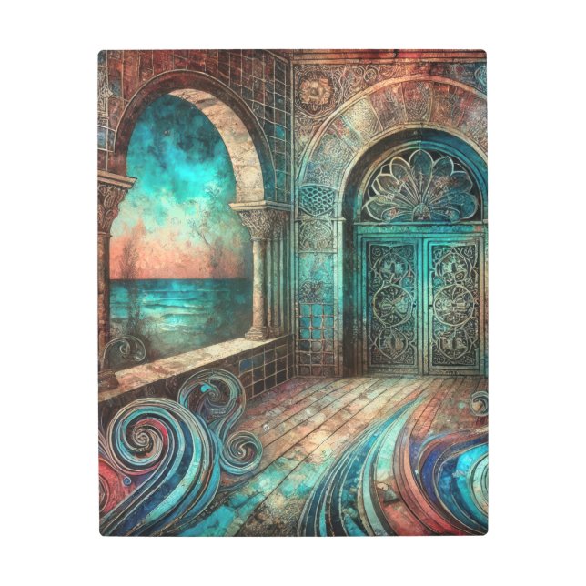 Impresión En Metal Mystical Archway con las puertas de los aviones y  (Anverso)