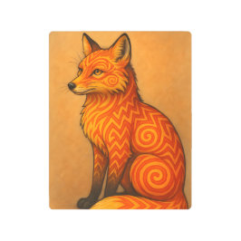 Impresión En Metal Mystical Fox Metal Print