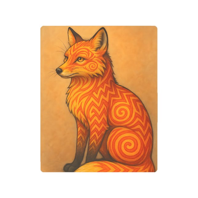 Impresión En Metal Mystical Fox Metal Print (Anverso)