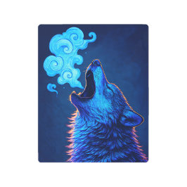 Impresión En Metal Mystical Howling Wolf Metal Print