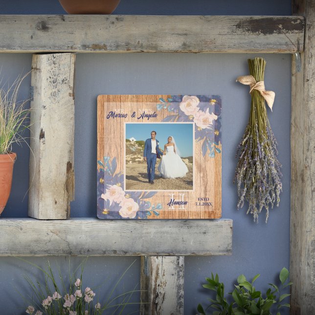 Impresión En Metal Naranja floral rústica del país rosa (Subido por el creador)