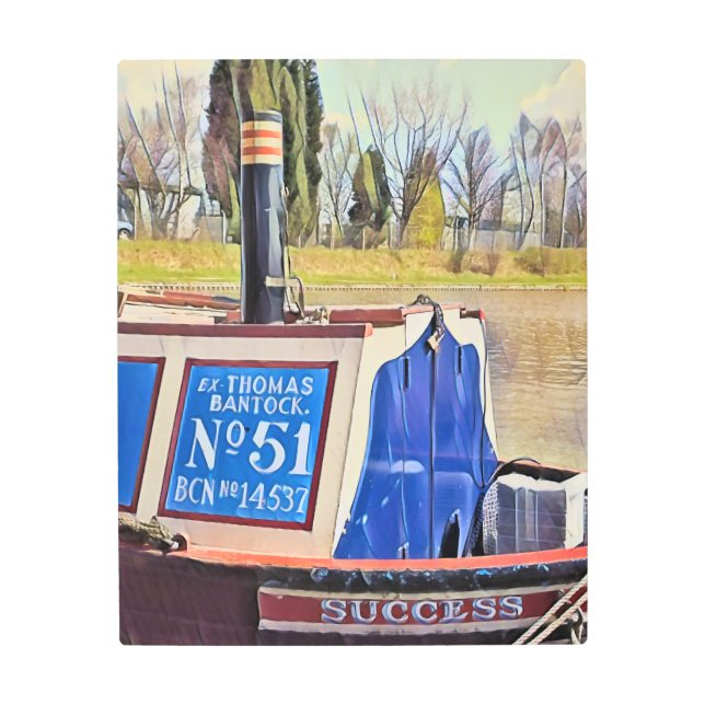 IMPRESIÓN EN METAL NARROWBOATS (Anverso)