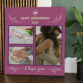 Impresión En Metal Naturaleza retro Florecen Plantas de jardín de col