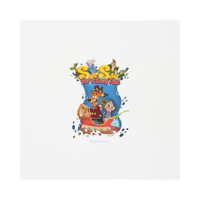 Impresión En Metal Navegar por una historia divertida (Anverso)