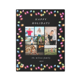 Impresión En Metal Navidades coloridos iluminan múltiples fotos