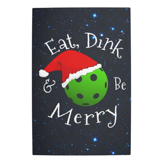 Impresión En Metal Navidades diciendo "come y sé amargo" (Anverso)