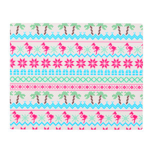 Impresión En Metal Navidades feos sudan flamenco tropical