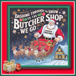 Impresión En Metal Navidades festivos Carnivore Ketovore Keto Wall Ar