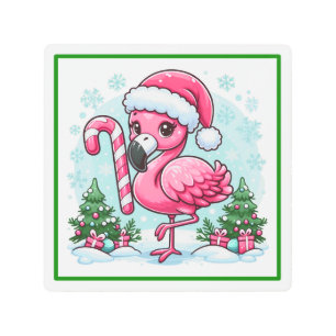Impresión En Metal Navidades Flamingo Sublimation Clipart