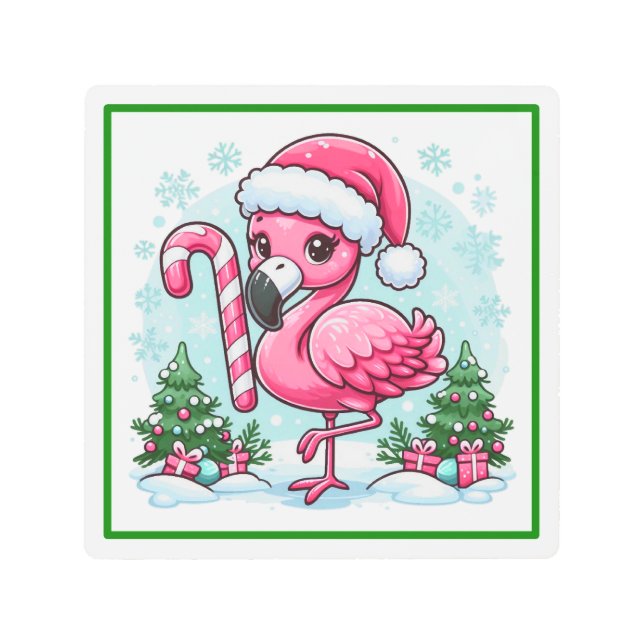 Impresión En Metal Navidades Flamingo Sublimation Clipart (Anverso)