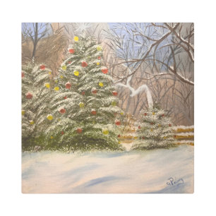 Impresión En Metal Navidades forestales, por Gary Poling
