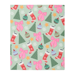 Impresión En Metal Navidades pequeños Mint Green