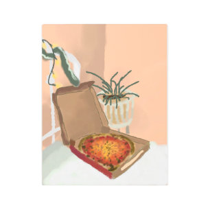 Impresión En Metal Navidades Pizza