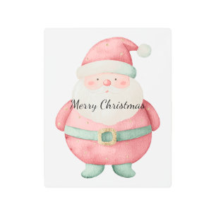 Impresión En Metal Navidades Santa Claus