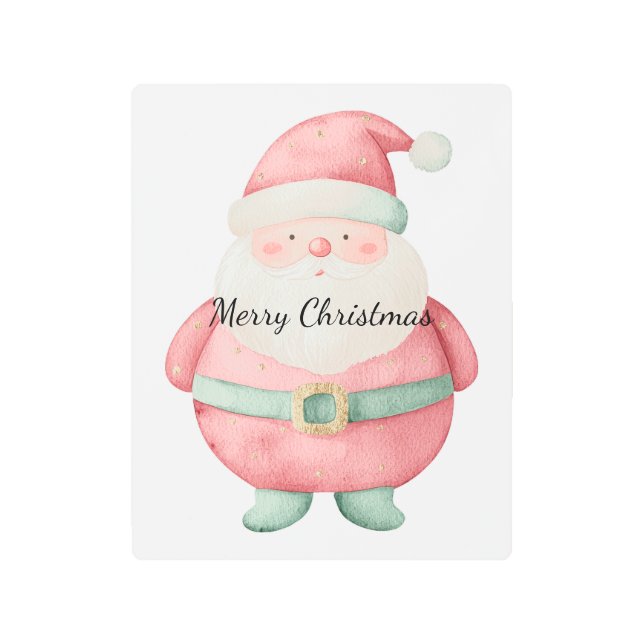 Impresión En Metal Navidades Santa Claus (Anverso)