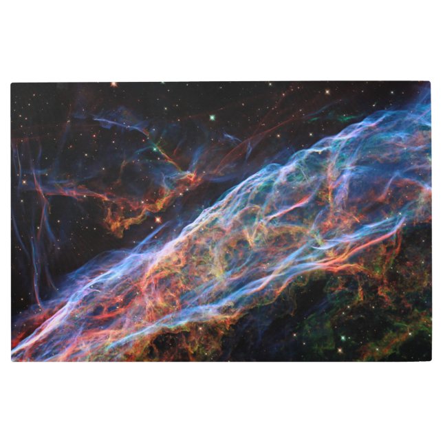 Impresión En Metal Nebulosa Veil Supernova remite telescopio Hubble (Anverso)