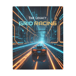 Impresión En Metal Neon Grid Carreras El Legado