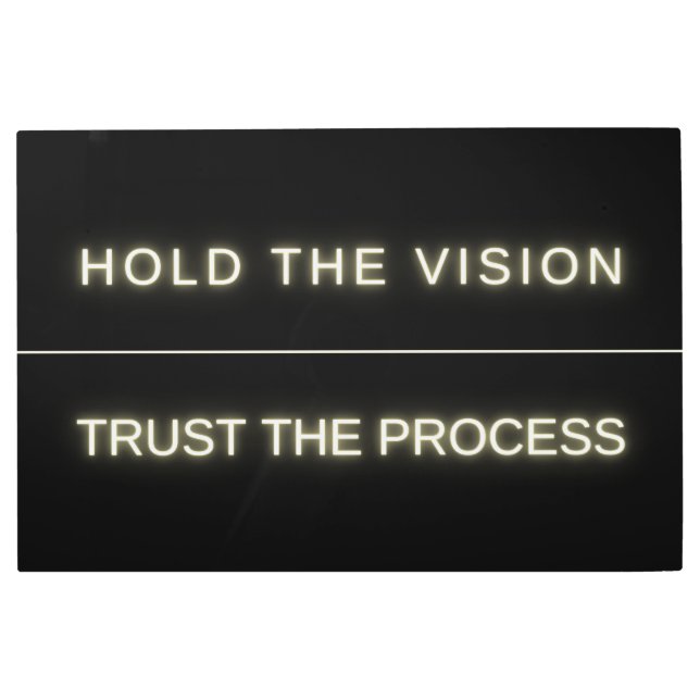 Impresión En Metal Neon Motivation Wall Art - Cita Inspiradora (Anverso)