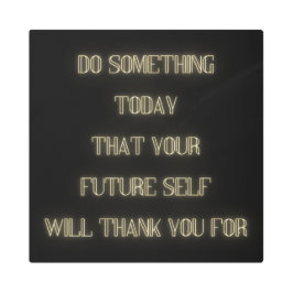 Impresión En Metal Neon Motivational Cita Wall Art