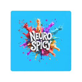 Impresión En Metal NEUROSPICY neurodiversity autism adhd dyslexia