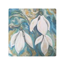 Impresión En Metal Nevadas en el jardín esmeralda