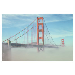 Impresión En Metal Niebla bajo puente