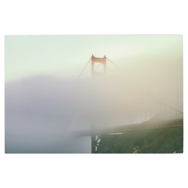 Impresión En Metal Niebla y el puente Golden Gate (Anverso)