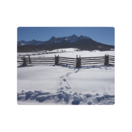 Impresión En Metal Nieve Colorado y las montañas de San Juan