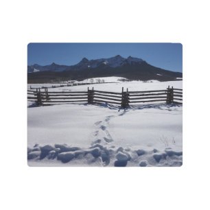 Impresión En Metal Nieve Colorado y las montañas de San Juan